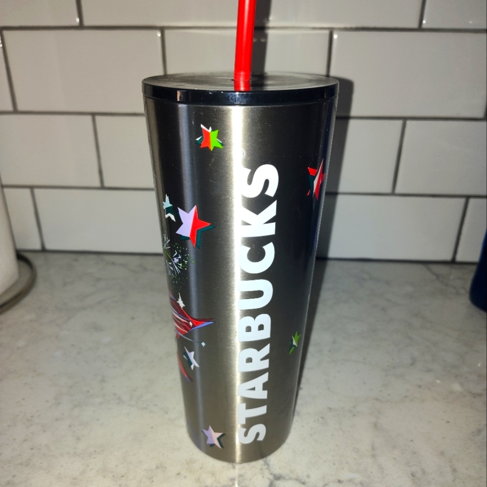 Starbuck Immersive Floral Stainless Steel  Tumbler 24oz New 2023 Holiday floral